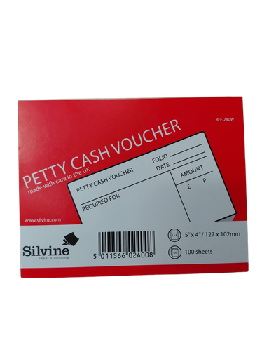 [SD240W] Petty Cash Voucher Pad 5x4" 100shts 