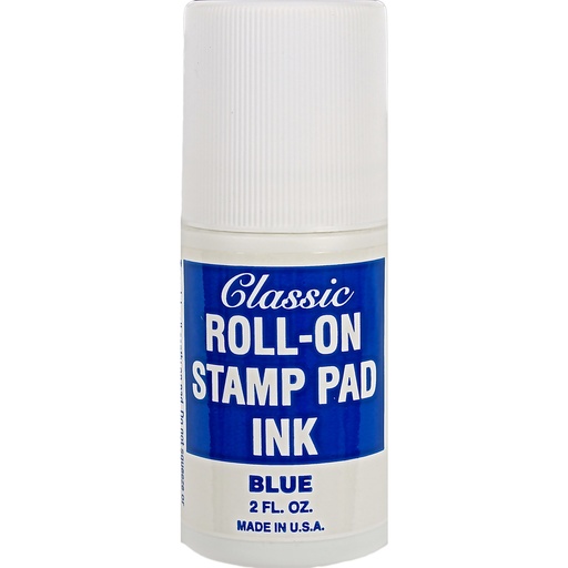 [CSINKBL] Classic Roll On Ink 2oz  Blue