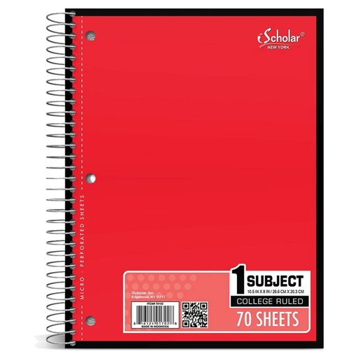 [IS1SNB] iScholar 1 Subject #78101/78102 Notebook - (24/ctn)
