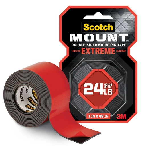 [3M414S] Scotch Extreme Mounting Tape 1"x 48"  (Each) - (24/bx)