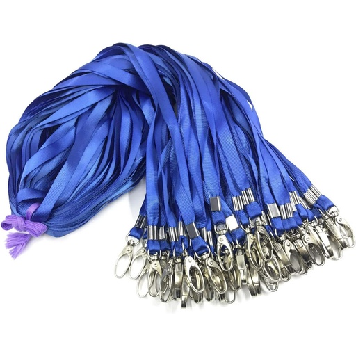 [CTLNYRBK] Lanyards w/Snap Hook #10980 Blue #37C