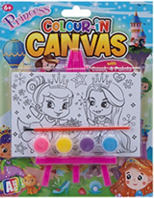 [SDCANVPC] Canvas with Paint Set 25x20cm - Princess #382011 - Sale