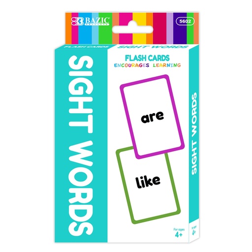 [BZ5602] Flash Cards SIGHT WORDS 36pk