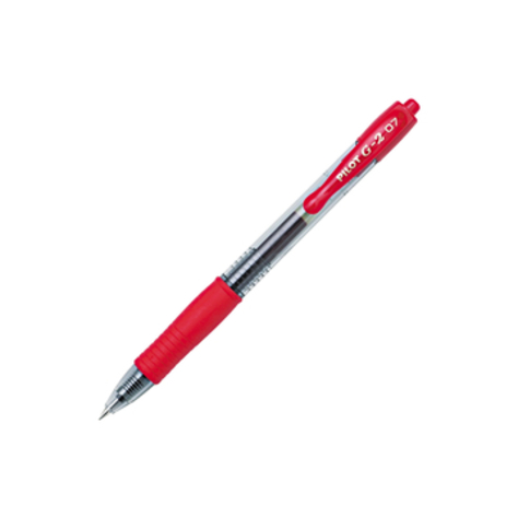 [PPG207RD] PILOT Retr. Gel RED #31022 0.7mm Fine Pen - (12/bx)