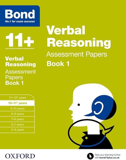 [OX054102] Bond Verbal Reasoning 10-11 Yrs Book 1 - 2024 Edition