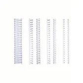 [YAEL12WH] Binding Element 12mm (1/2") WHITE 21 Ring (110shts) - (100/bx)
