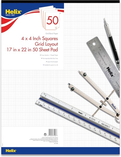 [HXSP1722] Helix Artist Sketch Pad 17"x 22" - Sale