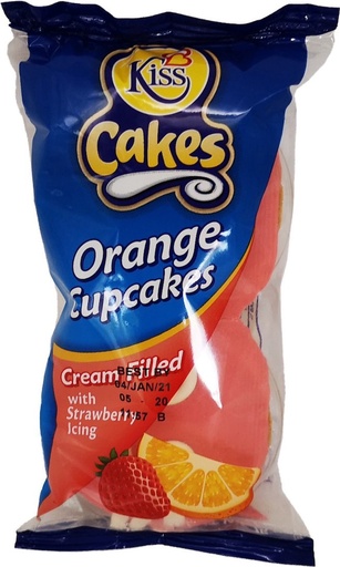 [JTKISSOS] Kiss Cakes Cream Filled Orange Cupcakes w/Strawberry Icing