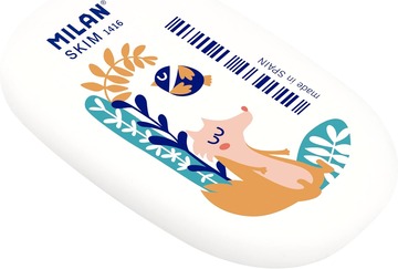 [MIM1416] Milan Skim Oval Story Time White Eraser #CNM1416STM - (16/bx)