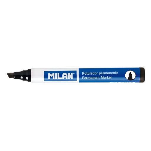 [MI428122] Milan Permanent BLACK Chisel Marker #16428122 (Each) - (12/bx)