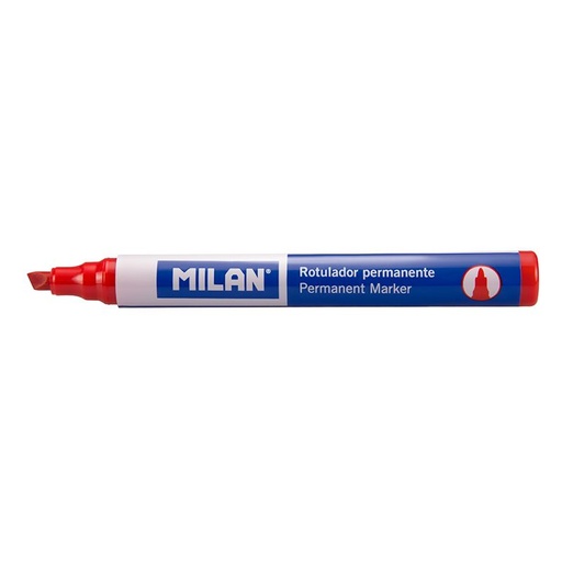 [MI428123] Milan Permanent RED Chisel Marker #16428123 (Each) - (12/bx)