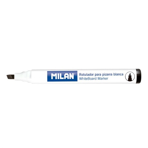 [MI528122] Milan Whiteboard BLACK Chisel Marker #16528122 (Each) - (12/bx)