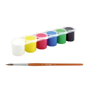 [MI329906] Milan Poster Paints 25ml Pots 6's #329906