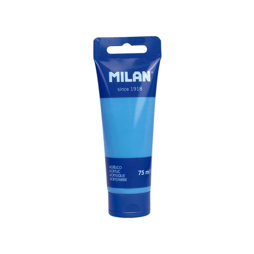 [MI101752] Milan Acrylic 75ml CYAN C'BEAN BLUE Tube Paint #101752