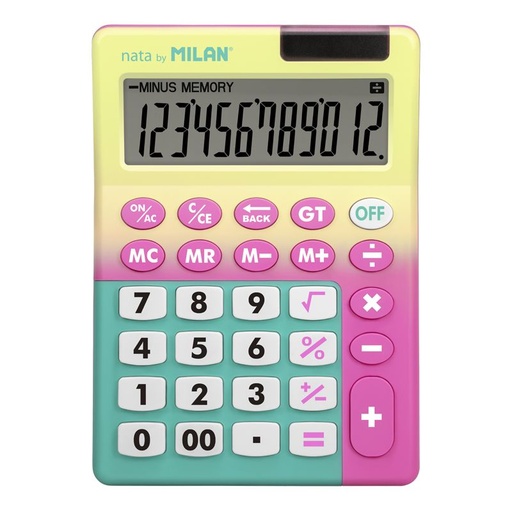 [MI151812] Milan SUNSET 12 Digit Desktop Calculator #151812SNPBL