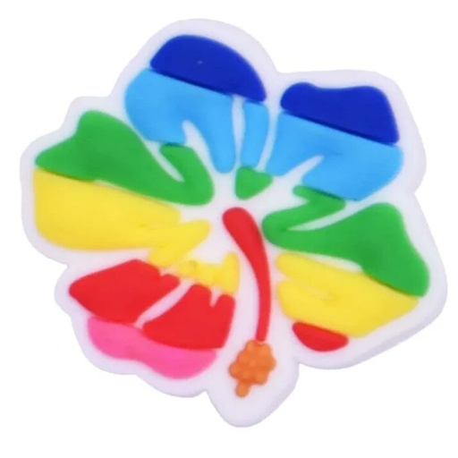 [SDBC1350] Croc Shoe Charms - MULTI COLOUR MAPLE LEAF #BC13-50