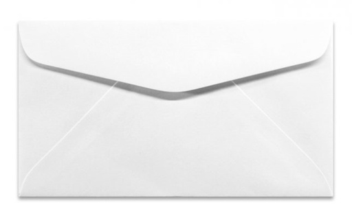 [IMBX033] White Envelope 3 5/8x6 1/2" Peel & Seal 100g SOLD 50/pk Only - (5000/ctn)