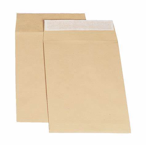 [IMBX039] Manilla Envelopes 16x12" (320x420mm) Peel & Seal 100g SOLD SINGULAR  - (50/pack - 500/ctn)