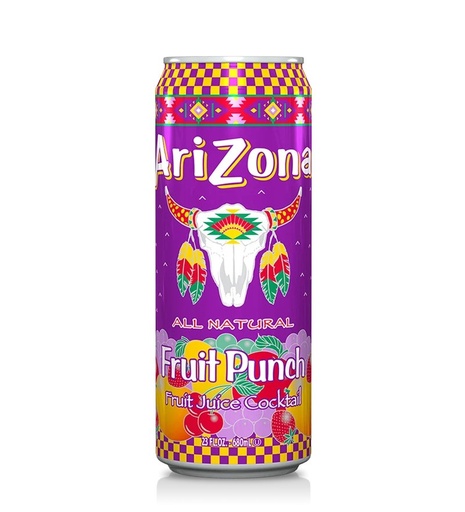 [BVARIZFP] Arizona All-Natural Fruit Punch Juice Cocktail 22oz Can