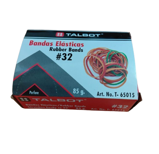 [SS65015] Talbot Rubber Bands #32 Colours 3oz 
