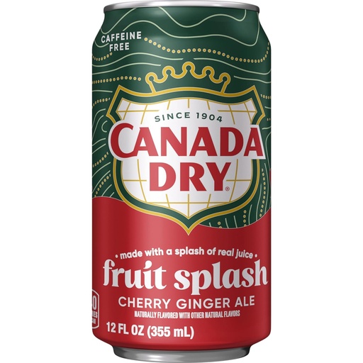[LWCADRFS] Canada Dry Fruit Splash Cherry Ginger Ale 355ml Can