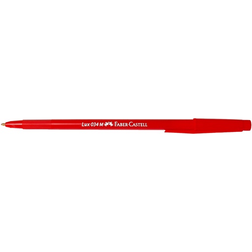 [BO034MRD] Faber Castell #034 Lux RED MED BP Pen - (50/bx)