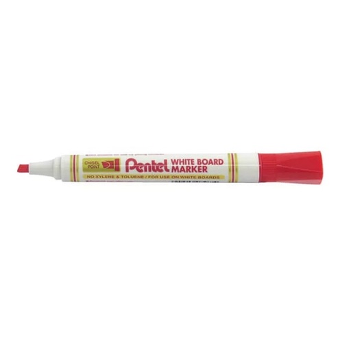 [PEMW86BO] Pentel Whiteboard RED Chisel Marker #MW86-BO