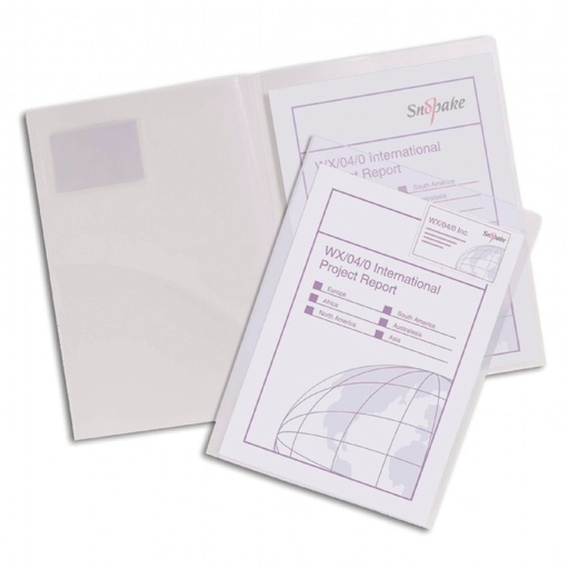 [SE14030] Snopake Twin File A4 CLEAR (Sold Singular) - (5/pk)