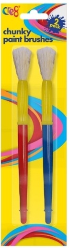 [SDP2598] Cre8 Chunky Paint Brush 2pk #P2598 - Sold as 2pk