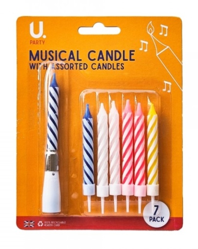 [SDP2756] UParty Musical Candle And Assorted Candles #P2756