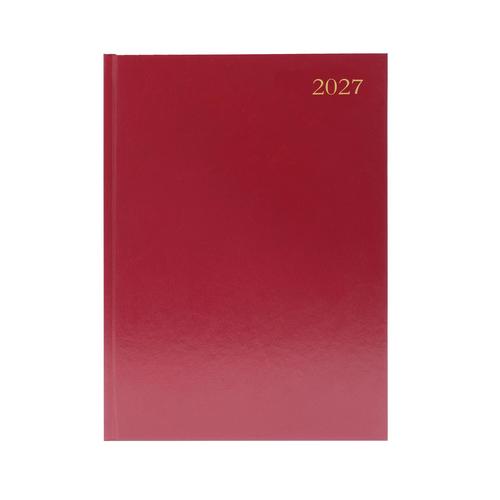 [SDKFA51ABG] Desk Diary A5 1 Day APPT (BURGUNDY) 2027