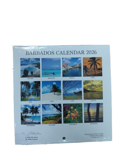 [JRCA66] Barbados Calendar 2026 6x6" (Small) - (Sale)  - John Roett