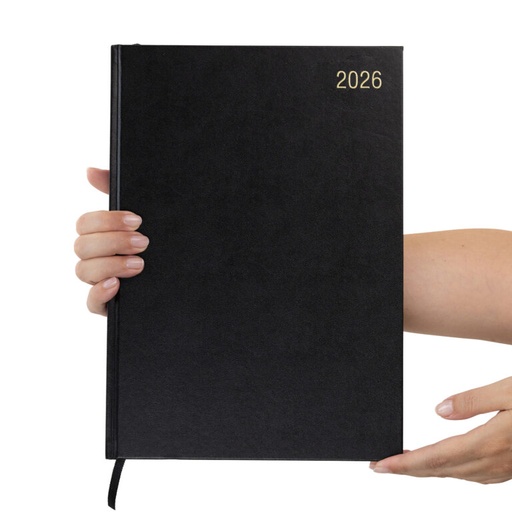 [SDKFA41ABK] Desk Diary 1 Day Page A4 APPT (BLACK) 2026 #KFA41ABK26 - Sale