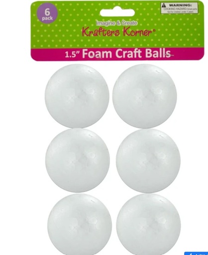 [KIGR139] Foam Craft Balls MEDIUM #GR139 - Sale