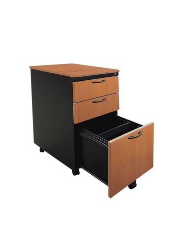 [FC8002MC] Mobile Cab #701 W/Woodgrain 3 Drawers