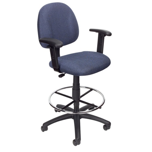 [FCC290DB] Cashier Chair #2909 DARK BLUE w/Long Cyclinder & Large Ring