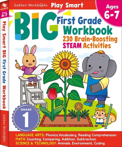 [SI212440] Play Smart Big First Grade Workbook 6-7yrs