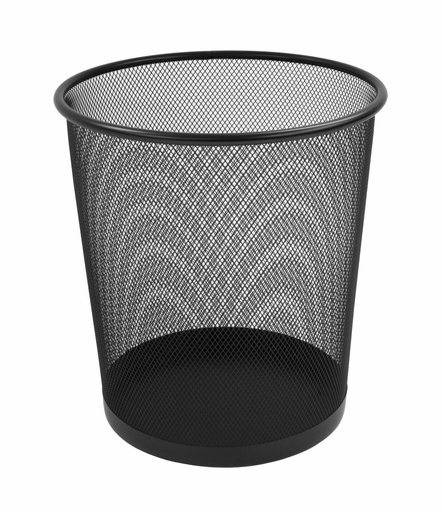 [OCBINRWB] Waste Bin ROUND #WB27.5cm Wiremesh BLACK 
