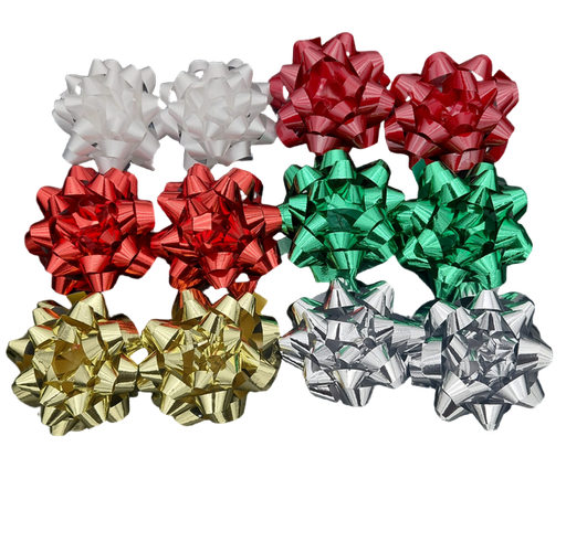 [EXBOW12XS] XMAS X-Small Bow Bag 12pk #BOW12XS-01