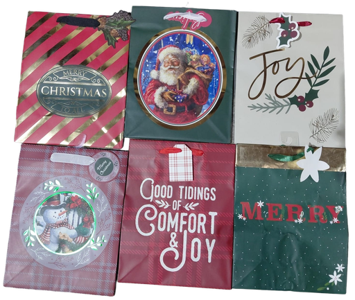 [EXCGBT2A68] Xmas MEDIUM #CGBT2A-68/1142V2/1139/1140/1141/1138/1137 Gift Bag