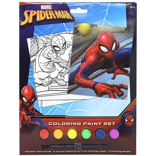 [UPPOSTSP] 709280SPC* SPIDERMAN Poster Paint Set with Brush