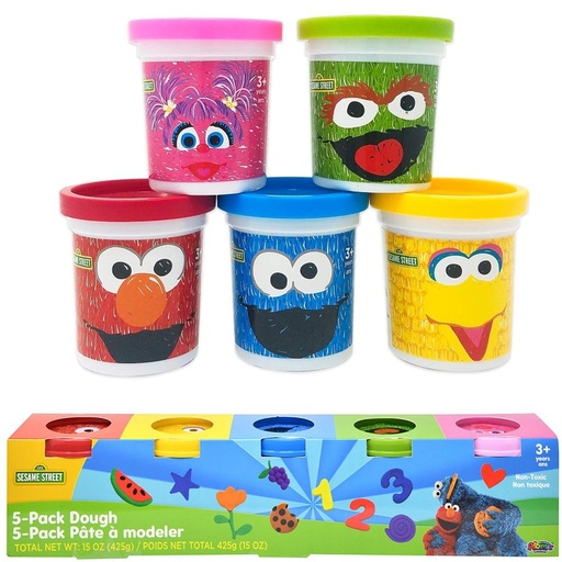 [UPDOUGSE] 2225* SESAME STREET 5pk 3oz Dough Cans