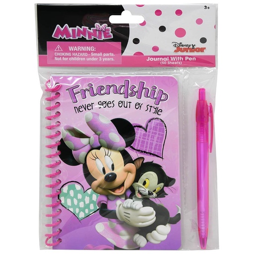 [UPNOTEMM] 709574MRM* MINNIE MOUSE Spiral Notebook with Pen