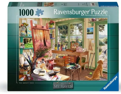 [RU12001100] My Haven Artist's Shed 1000pc Puzzle 14+