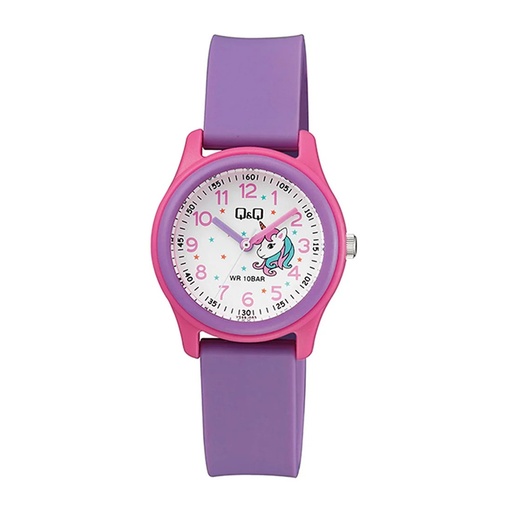 [KTVS59J003Y] Q&Q #VS59J003Y (Unicorn) Purple Strap Kids Watch