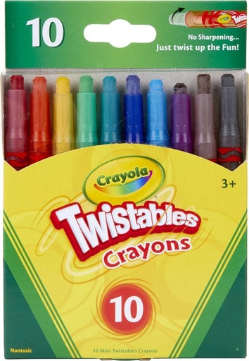 [CYTWMI10] CRAYOLA #52-9715 Mini Twistables Crayons 10's - (24/ctn)