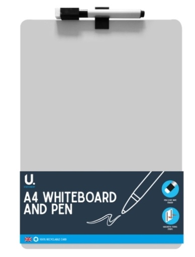 [SDP2436] U. Whiteboard A4 Magnetic & Pen #P2436