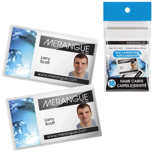 [MR102670] Self Laminating 2 5/8x3 15/16" Name Cards #1026-7061 10pk - Sale 