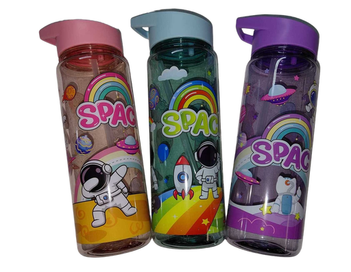 [IMBX188] Water Bottle 700ml #1606 Asst. Designs SPACE
