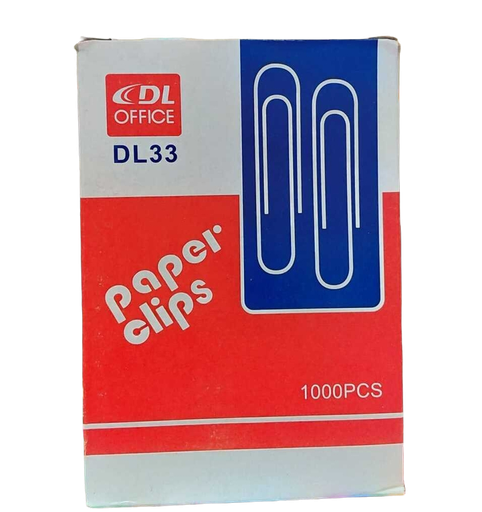 [IMBX139] DL Office Paper Clips Chrome 33mm (1 1/4") 100pk